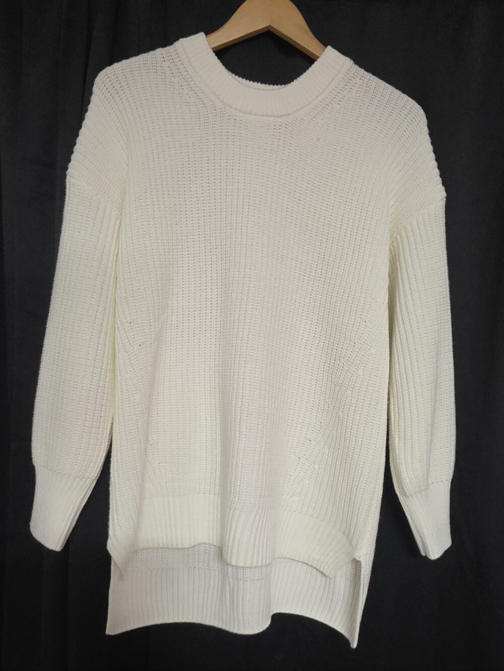 SO Goods Kohl's Cream Chunky Knit Crewneck Sweater XL Like New